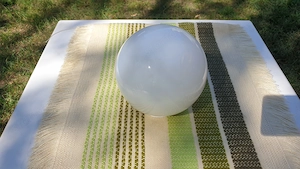 Gömb falilámpa búra eladó 60-as égőhöz, 16cm-es - kép 5