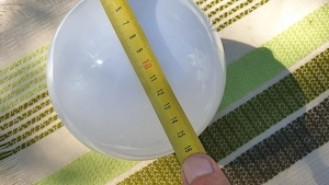 Gömb falilámpa búra eladó 60-as égőhöz, 16cm-es - kép 10