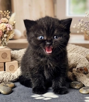 Selkirk Rex cica baba eladó.