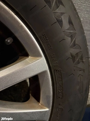 Volkswagen 15 colos felni garnitúra nagyon jó állapotú gumikkal 195 65R15 Falken gumik 2024-es ET 43 - kép 7