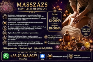 Stresszoldó, frissítő vagy relaxációs masszázs, izomlazító sportmasszázs Budapesten  - kép 1