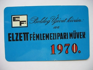 Fém kártyanaptár eladó.