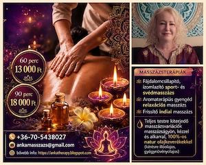 Stresszoldó, frissítő vagy relaxációs masszázs, izomlazító sportmasszázs Budapesten  - kép 2