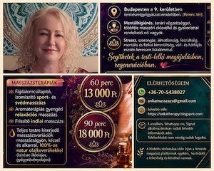 Izomlazító masszázs, relaxációs stresszoldó és ayurvedikus masszázs Budapesten (9. ker.)