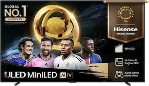 HISENSE 85U7Q PRO UHD Smart MiniLED TV, sötétszürke, 215 cm - kép 3