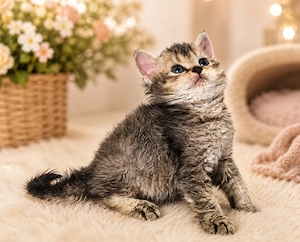 Eladó Selkirk Rex göndör szőrű cica baba - kép 7