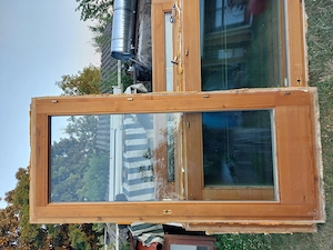 Fa nyiló  erkély ajtó 2 réteg hőszigetelt üveg  sima sz; 99 x 221 5 db, disz osztott 98 x 215 3 db, 