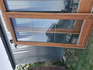Fa nyiló  erkély ajtó 2 réteg hőszigetelt üveg  sima sz; 99 x 221 5 db, disz osztott 98 x 215 3 db,  - kép 2