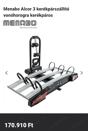 Menabo Alcor 3 kerékpárszállító eladó  - kép 8