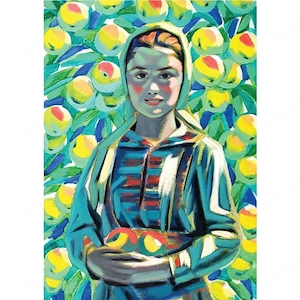 Black Sea Premium puzzle Lány almákkal   1000 darab - kép 3