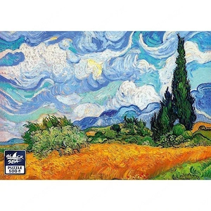 Black Sea puzzle Búzamező ciprusokkal   500 darab - kép 2