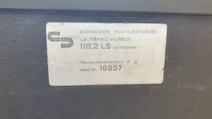 Schneider 118.2 LS hangfal pár eladó - kép 7