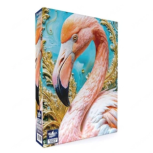 Black Sea puzzle Drágakő teremtmények   Rózsaszín flamingó   500 darab