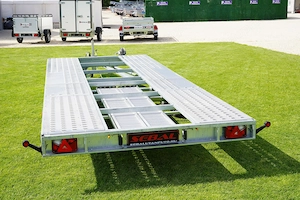 Utolsó darab - új UNI 550 autószállító utánfutó (2700kg) +rendszám 2.178.000 Ft helyett 1.700.000 Ft - kép 5