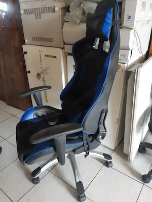 Gamer szék forgószék légrugós, görgős - kép 3