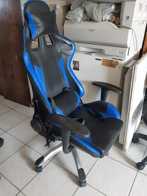 Gamer szék forgószék légrugós, görgős - kép 2