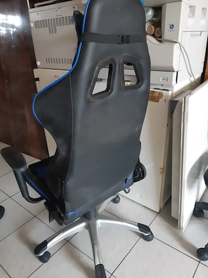 Gamer szék forgószék légrugós, görgős - kép 4
