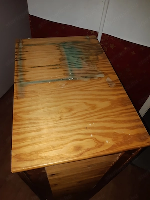 Fenyőfa akasztós szekrény 40x154cm magas - kép 4