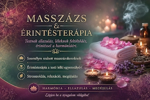 Relaxációs stresszoldó, izomlazító masszázs & érintésterápia Budapesten