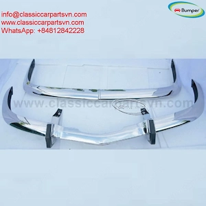BMW 2000 CS (1965-1969) bumpers by stainless steel new - kép 3