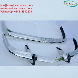 BMW 2000 CS (1965-1969) bumpers by stainless steel new - kép 2