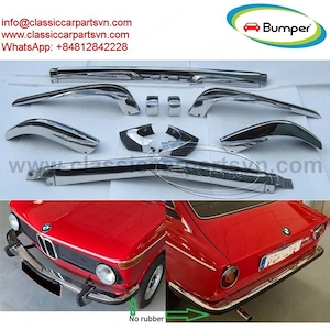 BMW 15  bumpers (1971-1976) by stainless steel new  - kép 3