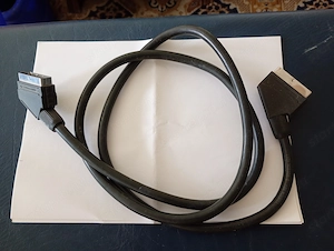 fekete színű SCART  kábel  150cm 3000ft óbuda személyesen óbudán lakcimemen 36 50 104 8272 - kép 2