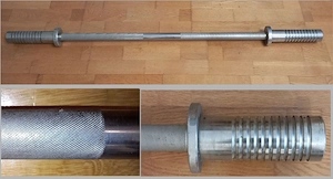 Olimpiai kivitelű, kétkezes súlyzó (50 kg-os szett) - kép 3