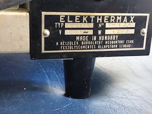 elekthermax 4800w typ p911 A grillsütő eladó 12000ft óbuda hagyatékból került hozzám bekapcsolom mük - kép 4