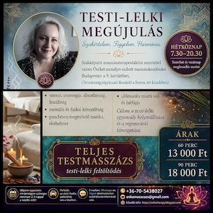 Relaxációs stresszoldó, izomlazító masszázs & érintésterápia Budapesten (kérem, olvassa végig...)