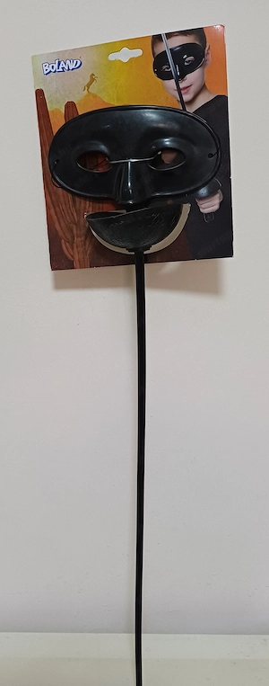 Zorro bandita szett, tőr szemmaszkkal eladó, ÚJ! - kép 2