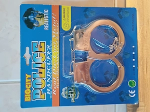 Műanyag rendőr gumibot, fém játékbilinccsel eladó, ÚJ! - kép 3