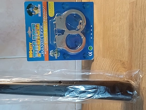 Műanyag rendőr gumibot, fém játékbilinccsel eladó, ÚJ! - kép 4