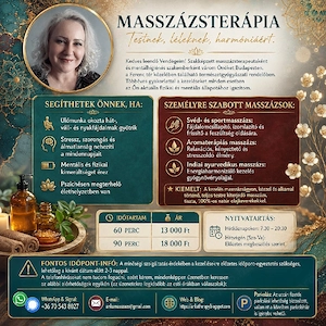 Érintésterápia & masszázs személyre szabva Budapesten (kérem, olvassa végig a hirdetést) 