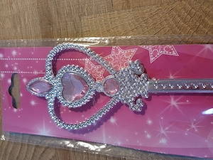 Rózsaszín kövekkel kirakott tiara varázspálcával eladó, ÚJ! - kép 4