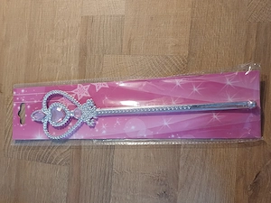 Rózsaszín kövekkel kirakott tiara varázspálcával eladó, ÚJ! - kép 3