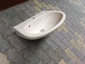 Világosbarna mosdó kagyló - kép 2