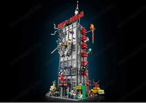Lego komp. Spider Man 76178 Hírharsona ház 3770db 25 db figura Lepin ÚJ