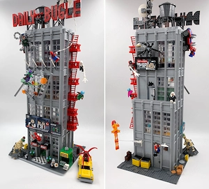 Lego komp. Spider Man 76178 Hírharsona ház 3770db 25 db figura Lepin ÚJ - kép 2