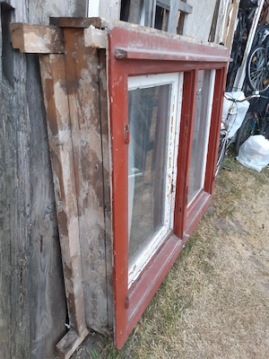 Fa tokos bukó-nyíló+fix ablak jobbos hőszigetelt üveggel 172x127cm magas - kép 5