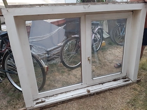 Fa tokos bukó-nyíló+fix ablak jobbos hőszigetelt üveggel 172x127cm magas - kép 2