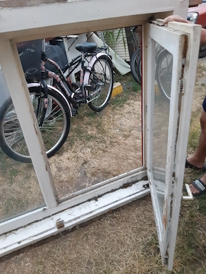 Fa tokos bukó-nyíló+fix ablak jobbos hőszigetelt üveggel 172x127cm magas - kép 4