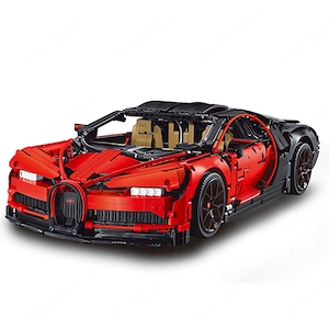 Lego komp. Technic 42083 Bugatti Chiron Lepin 3600db Black Red Tuning ÚJ - kép 5