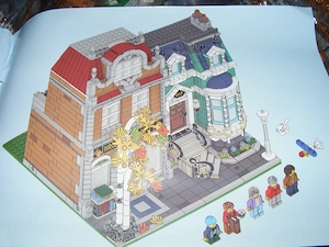 Lego komp. Creator 10270 Bookshop Könyvesbolt Moduláris ház 2504db Lepin ÚJ - kép 6