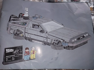 Lego komp. Creator Icons 10300 Vissza a jövőbe időgép Delorean LEPIN ÚJ - kép 4