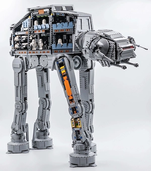Lego komp. Star Wars 75313 AT-AT Lépegető 6785db UCS + figurák LEPIN ÚJ - kép 2