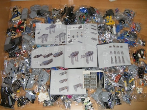 Lego komp. Star Wars 75313 AT-AT Lépegető 6785db UCS + figurák LEPIN ÚJ - kép 5