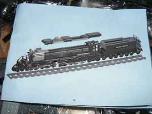 Lego komp. City Vonat Union Pacific 4000 Train Big Boy gőzmozdony 1610db Lepin ÚJ - kép 9