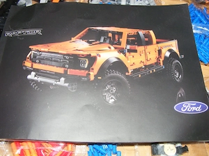 Lego komp. Technic 42126 Ford Raptor F-150 Pickup 1379db LEPIN ÚJ - kép 8