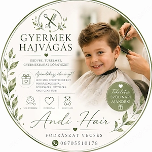 06705510178,Gyermekfodrászat,Vecsés